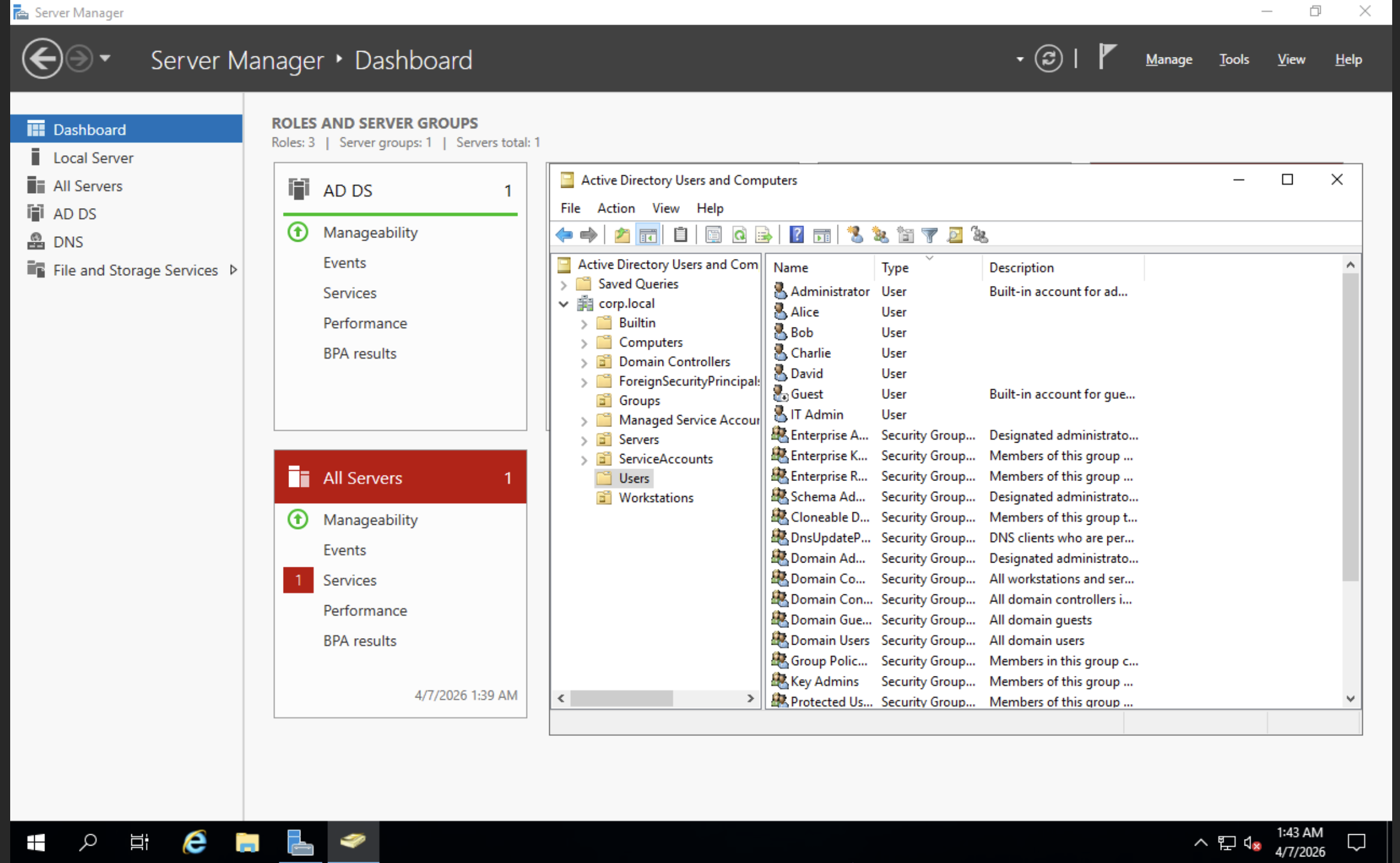 Active Directory Structure